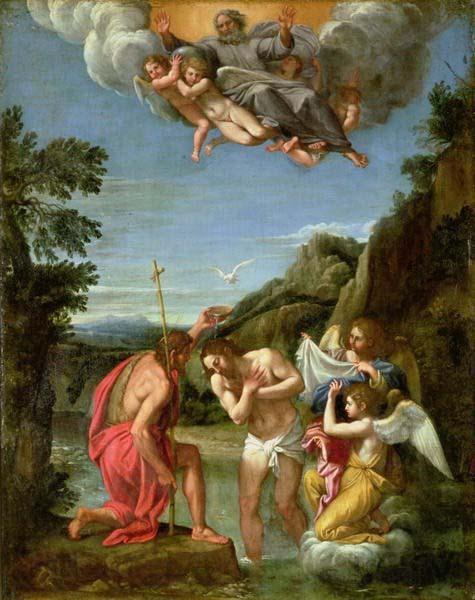 Francesco Albani Baptism of Christ France oil painting art